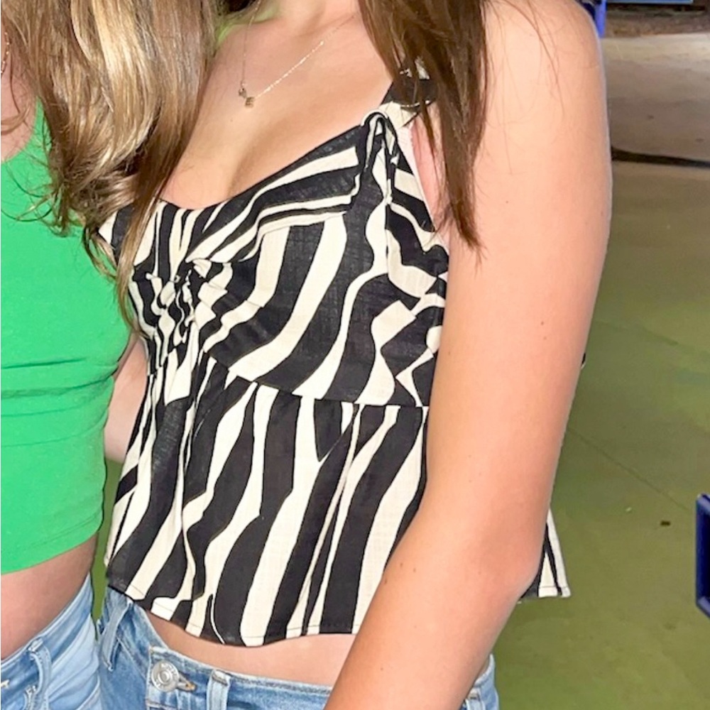 ZARA Zebra Print Top